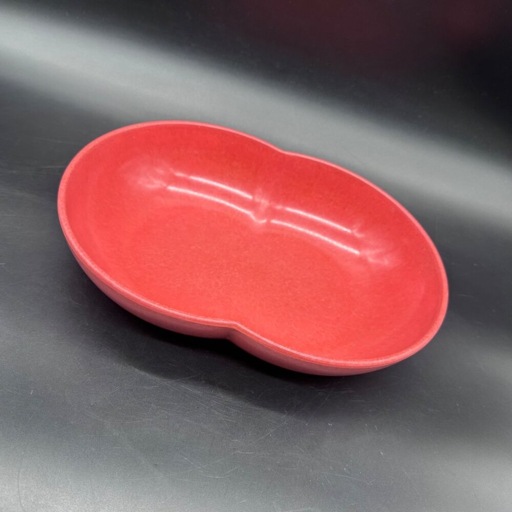 Vintage Butt Bowl Serving Dish Pink Mid Century Brachell USA Melmac Melamine 60s